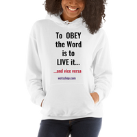 To Obey Hooded Sweatshirt - Walk Of The Spirit Apparel